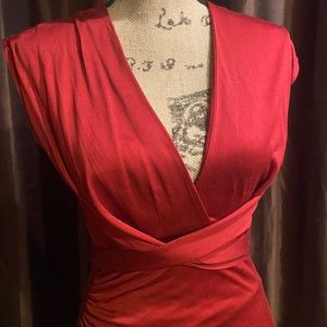 Reddish orange dress